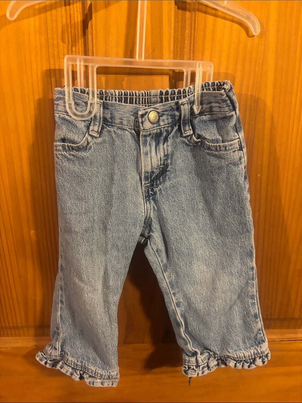Riders by Lee Light Blue Denim Jeans with Ruffle Hem